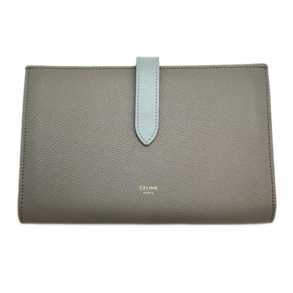 Celine Leather Wallet Bifold Gray - Picture 1 of 15